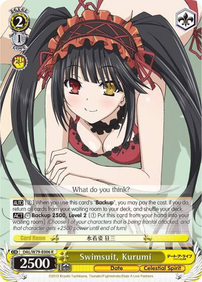Swimsuit Kurumi DAL/W79-E006 R Date A Live Card