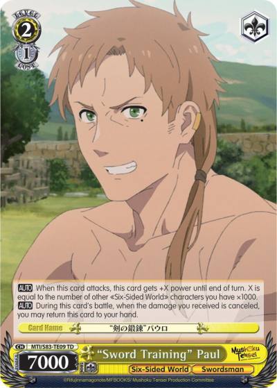Sword Training Paul MTI/S83-TE09 TD Mushoku Tensei: Jobless Reincarnation Card