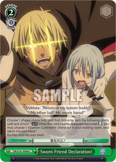 Sworn Friend Declaration TSK/S101-E040 U That Time I Got Reincarnated as a Slime Vol.3 Card