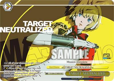 TARGET NEUTRALIZED PER P3/SE46-E18PERPER Persona 3 Reload Premium Booster Card