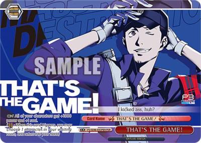 THATS THE GAME PER P3/SE46-E43PERPER Persona 3 Reload Premium Booster Card