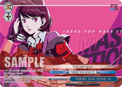 THERE YOU HAVE IT PER P3/SE46-E60PERPER Persona 3 Reload Premium Booster Card