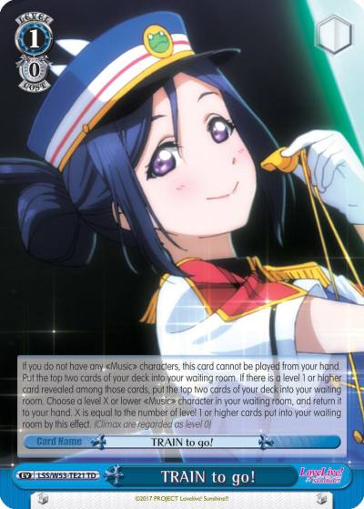 TRAIN to go LSS/W53-TE21 TD Love Live! Sunshine!! Extra Booster Card