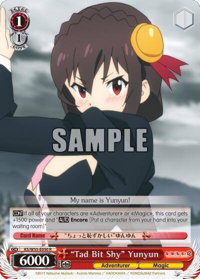 Tad Bit Shy Yunyun KS/W55-E050 R KonoSuba 2 Card
