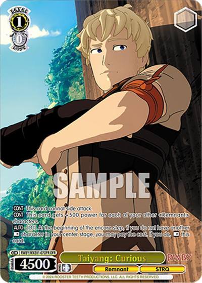 Taiyang Curious OFR RWBY/WXE01-07OFR OFR RWBY Premium Booster Card