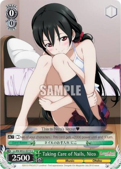 Taking Care of Nails Nico LL/EN-W02-E019 U Love Live! DX Vol.2 Card