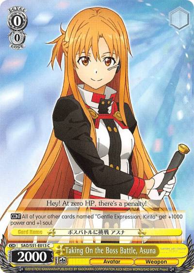 Taking On the Boss Battle Asuna SAO/S51-E013 C Sword Art Online The Movie: -Ordinal Scale- Card