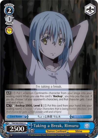 Taking a Break Rimuru TSK/S82-E082 U That Time I Got Reincarnated as a Slime Vol.2 Card