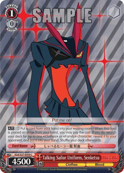Talking Sailor Uniform Senketsu KLK/S27-E059 C KILL la KILL Card