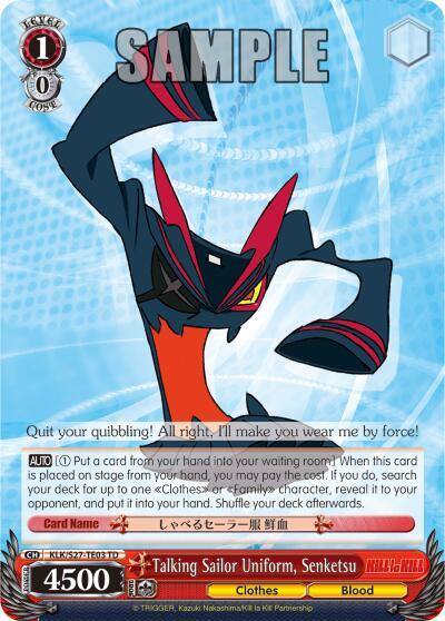 Talking Sailor Uniform Senketsu TD KLK/S27-TE03 TD KILL la KILL Card