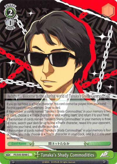 Tanakas Shady Commodities P5/S45-E048 C Persona 5 Card