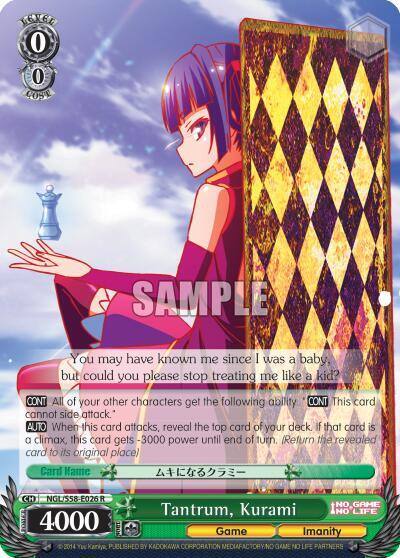 Tantrum Kurami NGL/S58-E026 R No Game No Life Card