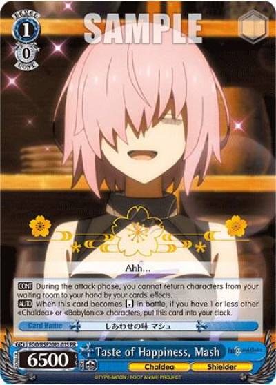 Taste of Happiness Mash Winner FGO/BSF2021-015 PR Bushiroad Event Cards Card