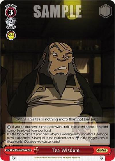 Tea Wisdom a ATLA/WX04-073a U Avatar: The Last Airbender Card