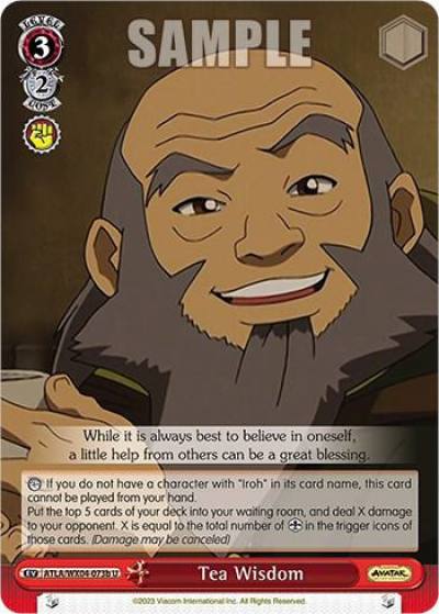 Tea Wisdom b ATLA/WX04-073b U Avatar: The Last Airbender Card