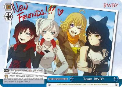 Team RWBY RRR RWBY/WX03-098R RRR RWBY Card
