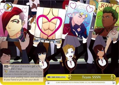 Team SSSN RWBY/WX03-019 CC RWBY Card
