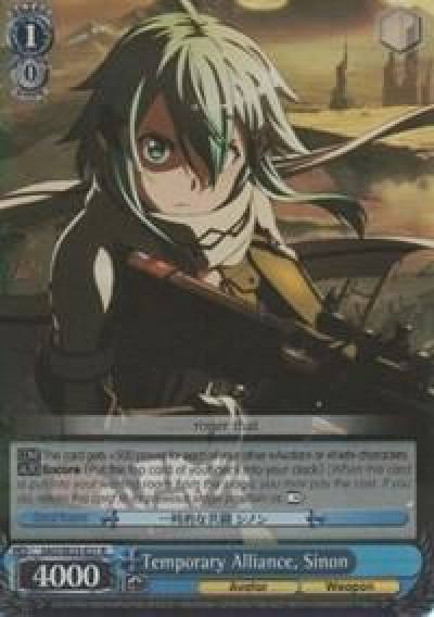 Temporary Alliance Sinon Parallel Foil SAO/SE23-E21 R Sword Art Online II Card