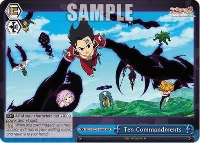 Ten Commandments RRR SDS/SX05-108R RRR The Seven Deadly Sins: Revival of The Commandments Card