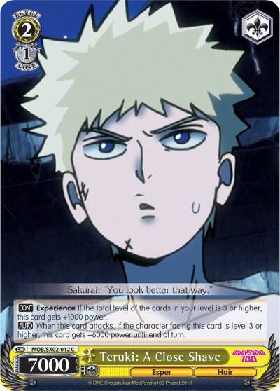 Teruki A Close Shave MOB/SX02-012 C Mob Psycho 100 Card
