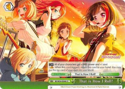 That is How I Roll BD/W54-E048 CC BanG Dream! Girls Band Party! Card