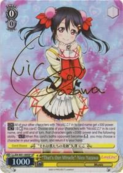 Thats Our Miracle Nico Yazawa SP LL/EN-W01-009SP SP Love Live! DX Card