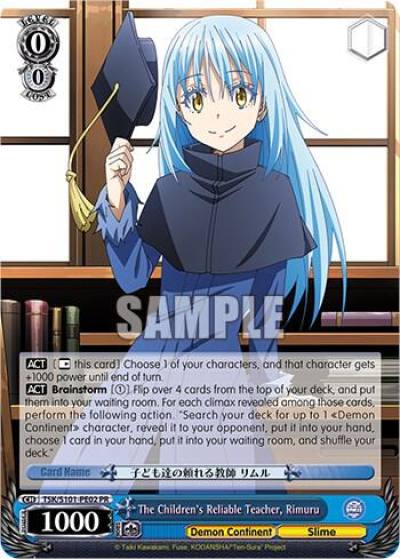 The Childrens Reliable Teacher Rimuru TSK/S101-PE02 That Time I Got Reincarnated as a Slime Vol.3 Card