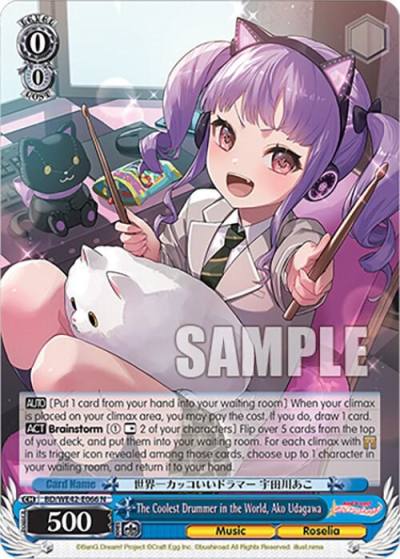 The Coolest Drummer in the World Ako Udagawa BD/WE42-E066 N BanG Dream! Girls Band Party! Countdown Collection Premium Booster Card