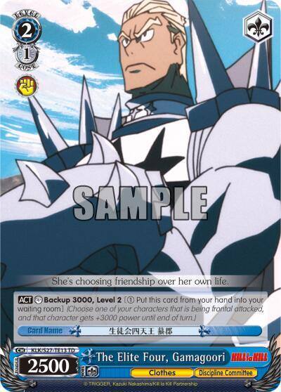 The Elite Four Gamagoori TD KLK/S27-TE13 TD KILL la KILL Card