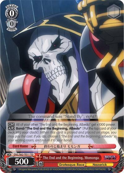 The End and the Beginning Momonga OVL/S62-TE11 TD Nazarick: Tomb of the Undead Card
