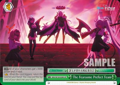 The Fearsome Prefect Team BAV/W129-E040 Blue Archive The Animation Card