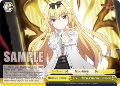 The Golden Vampire Princess RRR ARI/S103-E017R RRR Arifureta: From Commonplace to World's Strongest Card
