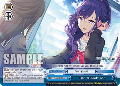 The "Good" Me PJS/S91-E104 CC HATSUNE MIKU: COLORFUL STAGE! Weiss Schwarz card
