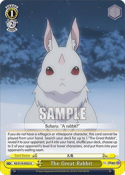 The Great Rabbit RZ/S116-E022 Re:ZERO -Starting Life in Another World- Vol.3 Card