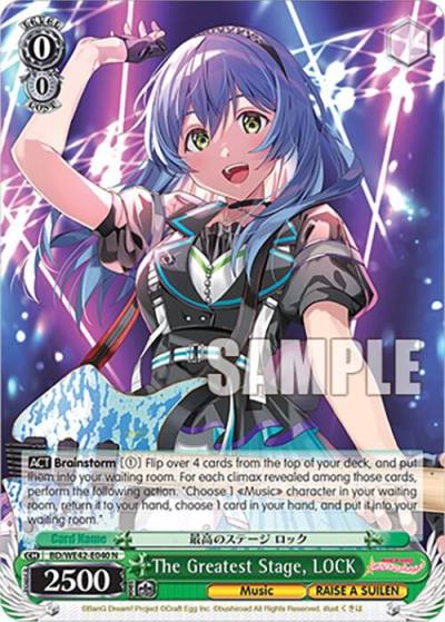 The Greatest Stage LOCK BD/WE42-E040 N BanG Dream! Girls Band Party! Countdown Collection Premium Booster Card