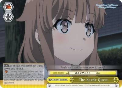 The Kaede Quest RRR SBY/W64-E025R RRR Rascal Does Not Dream of Bunny Girl Senpai Card