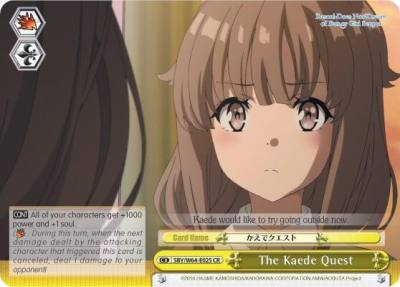 The Kaede Quest SBY/W64-E025 CR Rascal Does Not Dream of Bunny Girl Senpai Card