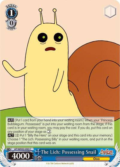 The Lich Possessing Snail AT/WX02-092 C Adventure Time Card