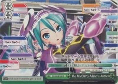 The MMORPG Addicts Anthem PD/S22-E109 PR Hatsune Miku -Project DIVA- f Card