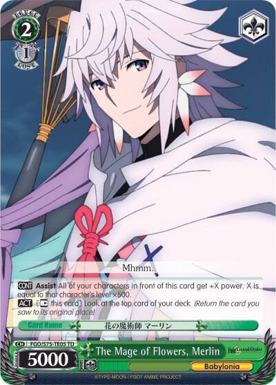The Mage of Flowers Merlin FGO/S75-TE05 TD Fate/Grand Order Absolute Demonic Front: Babylonia Card