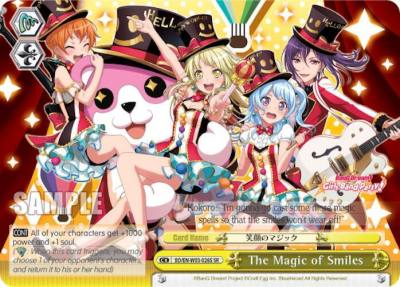 The Magic of Smiles SR BD/EN-W03-026S SR BanG Dream! Girls Band Party! MULTI LIVE Card