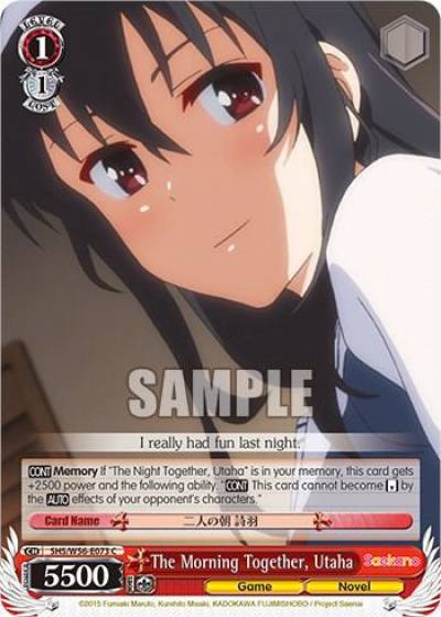 The Morning Together Utaha SHS/W56-E073 C Saekano: How to Raise a Boring Girlfriend Card