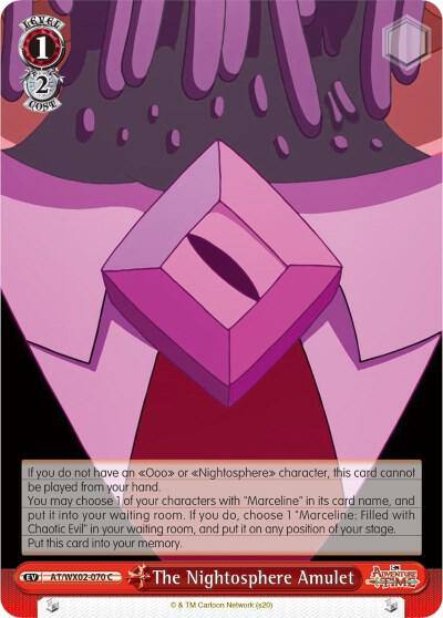 The Nightosphere Amulet AT/WX02-070 C Adventure Time Card