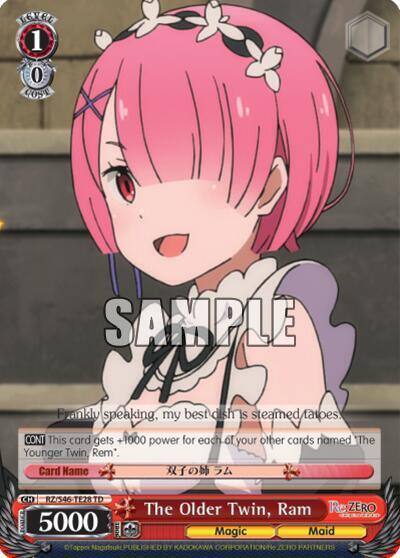 The Older Twin Ram RZ/S46-TE28 TD Re:ZERO Card