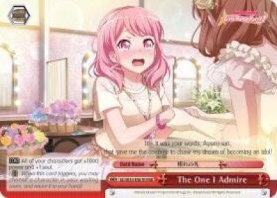 The One I Admire RRR BD/W54-E067R RRR BanG Dream! Girls Band Party! Card