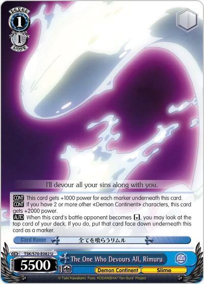 The One Who Devours All Rimuru TSK/S70-E082 U That Time I Got Reincarnated as a Slime Card