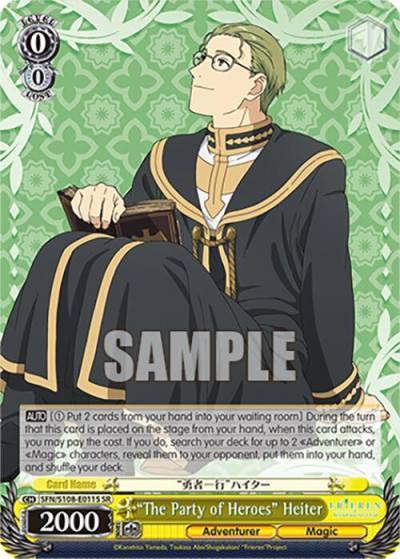 The Party of Heroes Heiter SR SFN/S108-E011S SR Frieren: Beyond Journey’s End Card