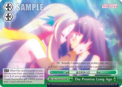 The Promise Long Ago RRR NGL/S58-E047R RRR No Game No Life Card