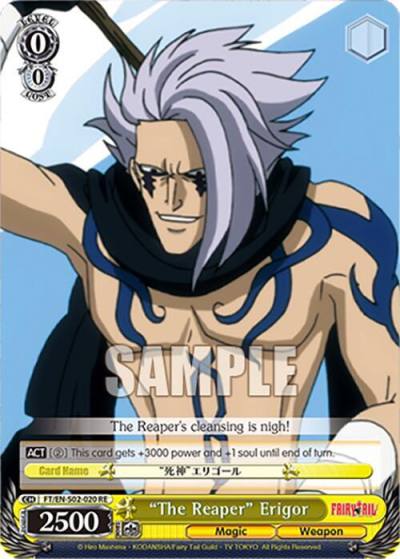 The Reaper Erigor FT/EN-S02-020 C RE Fairy Tail Chronicle Set Card