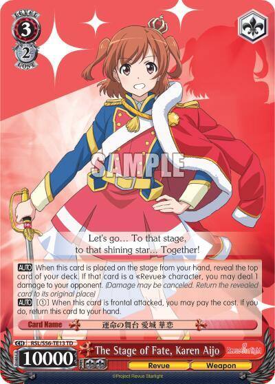 The Stage of Fate Karen Aijo RSL/S56-TE13 TD Revue Starlight Card